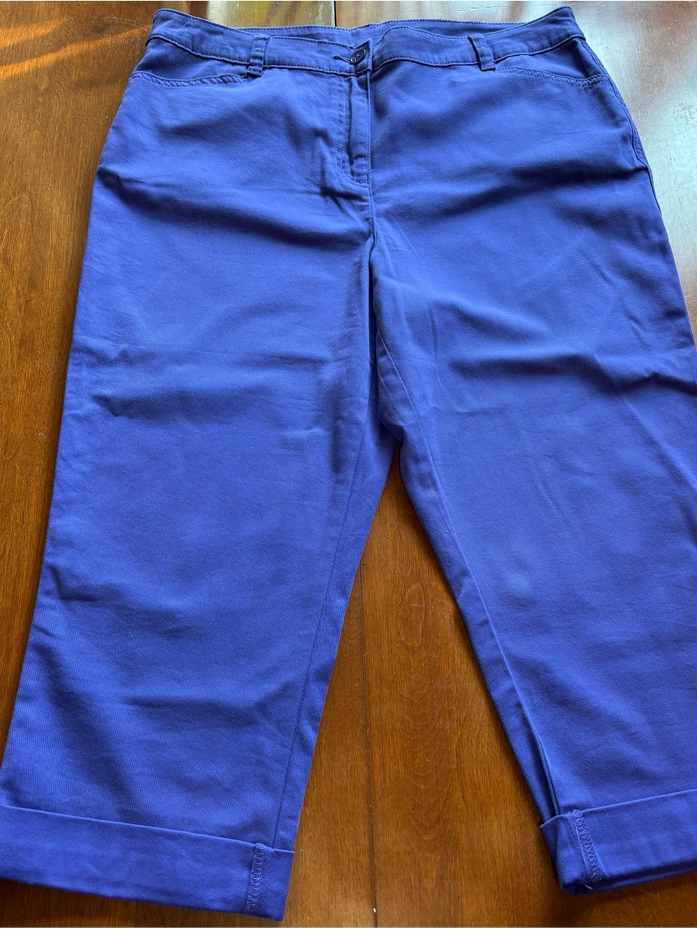 Chico's indigo purple Cropped Capris